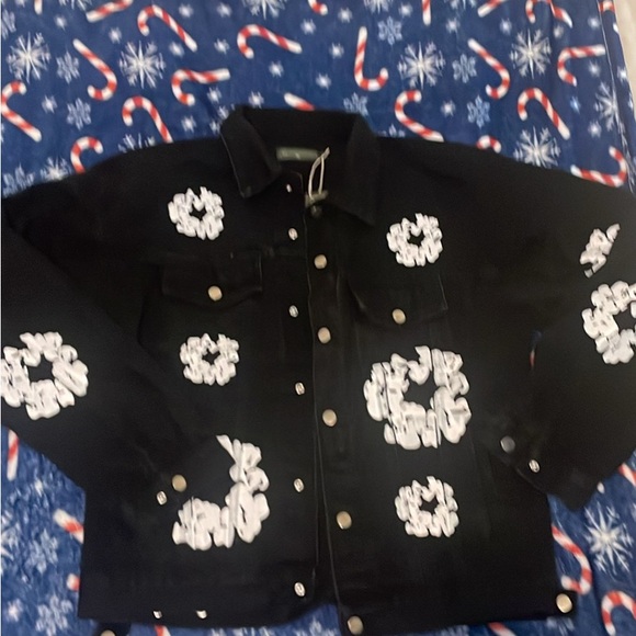 Denim Tears All over Wreath Trucker Jacket Denim Tears All over Wreath Trucker Jacket